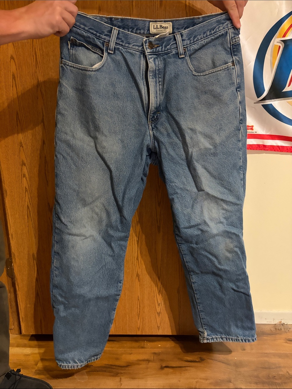 L.L. Bean Men’s Straight Light Blue Denim Jeans